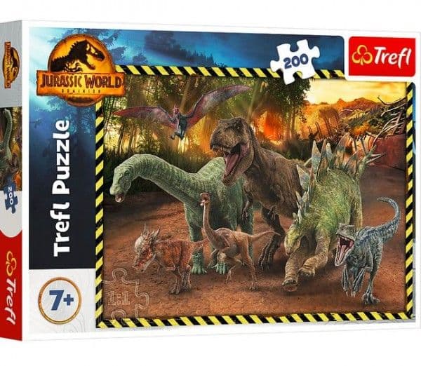 Trefl 13287, 200 styck, Dinosaurier, 7 År
