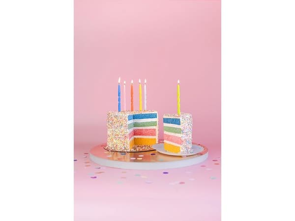 PartyDeco SCS-23-000, Rund, Multifärg, 6 styck