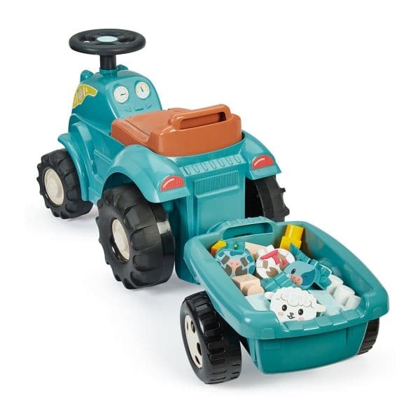 Styrbar traktor med tilhenger