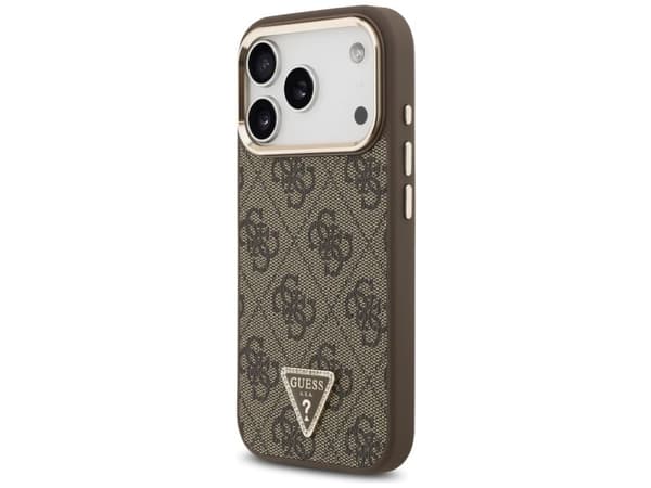 Guess 4G Triangle Logo MagSafe Case for iPhone 17 Pro / 18 Pro - Brown