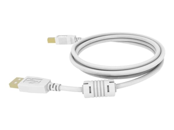 Vision Techconnect 2 - USB-kabel - USB typ B (hane) till USB (hane) - USB 2.0 - 3 m - vit