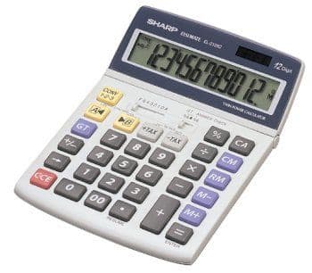 Sharp EL-2125C - Skrivebordskalkulator - 12 sifre - batteri, solpanel