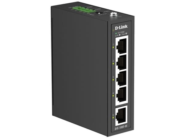 D-Link DIS-100E-05, Ohanterad, Fast Ethernet (10/100), DIN rail