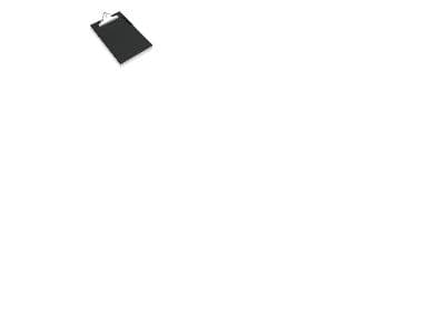 Rapesco CD1000B2, Sort, A4, PVC, 235 mm, 16 mm, 355 mm