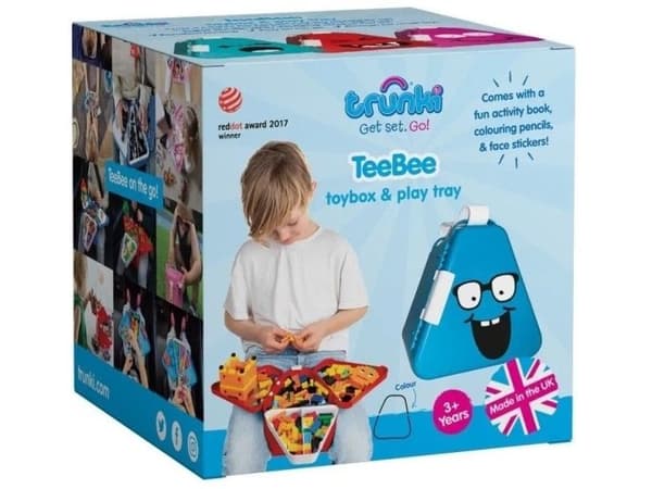 Trunki bärbar leklåda, förvaringsbox TeeBee - röd