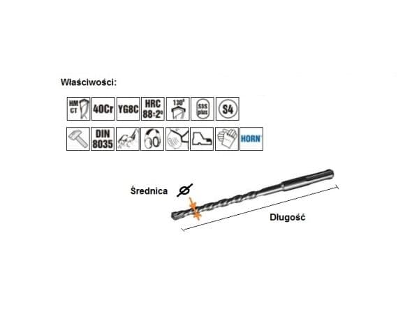Borr SDS PLUS 10x310 mm