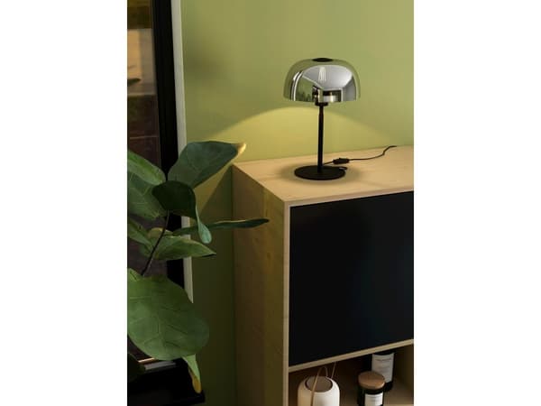 EGLO SOLO 2 BORD E27 SORT/SORT-TRANSP.