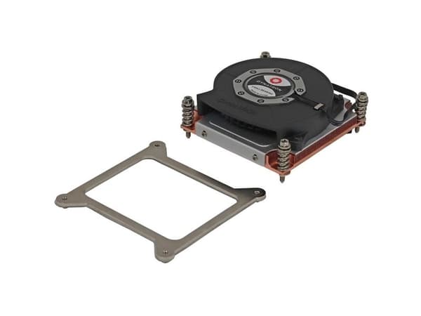 Inter-Tech Q-3, Kjøleribbe/Radiator, 8 cm, Sort, Sølv