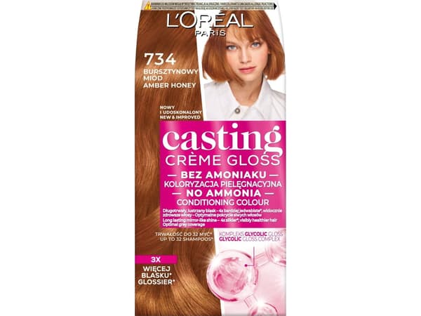L’Oréal Paris Casting Creme Gloss hårfärg 734 bärnstenshonung