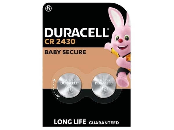 Duracell-batteri CR2430, 2 stk