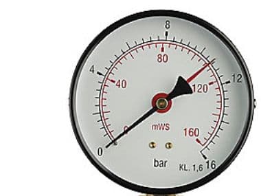1/2" x 80 mm Manometer 1 bar/10VS