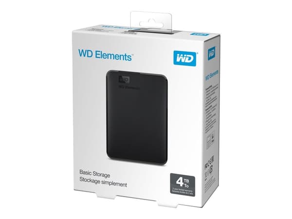 WD Elements Portable WDBU6Y0040BBK - Hårddisk - 4 TB - extern (portabel) - USB 3.0