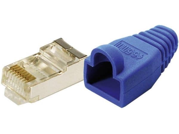 LogiLink MP0014, RJ-45, Blå, Gull, 100 stykker