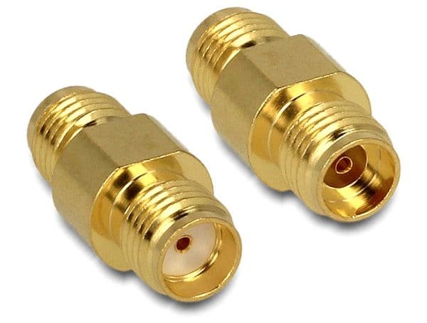 Delock - Antenneadapter - SMA (hunn) til SMA (hunn)