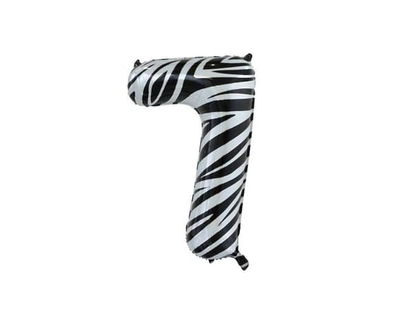Zebra folieballonger, 86 cm