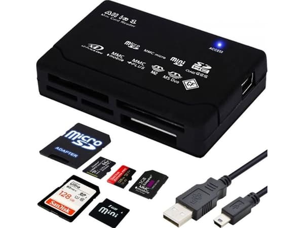 Retoo-leser MINNEKORTLESER MICRO SD USB USB-C SDHC CF SM
