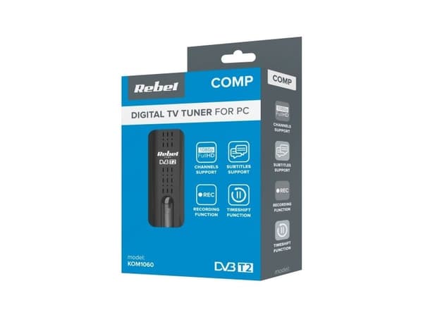 REBEL USB DVB-T2 H.265 HEVC digital mottagare