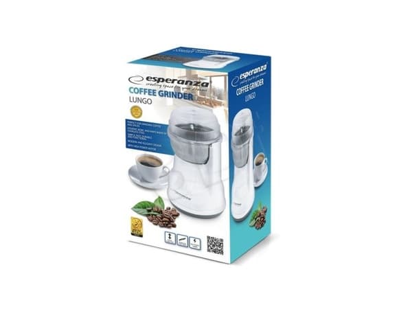 Esperanza LUNGO - Kaffekvarn - 160 W - vit