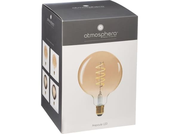Atmosphera Amber Globe LED-pære 4W E27