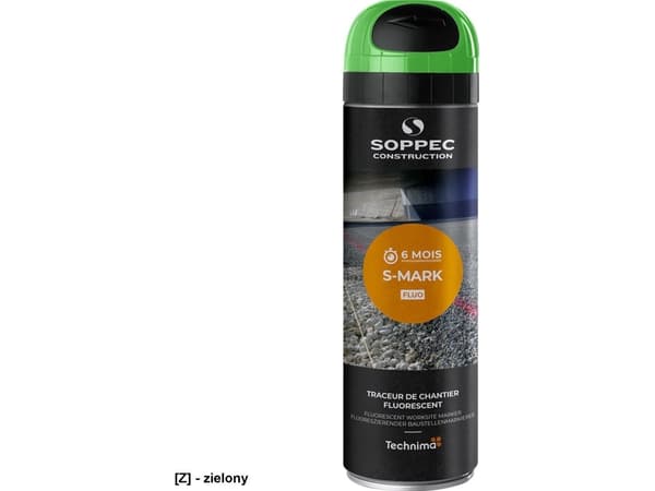 SOPPEC mærkespray S-MARK FLUO 500 ml. GRØN - 2112444