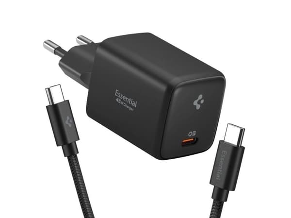 Spigen EE451EU Essential USB-C 45W Wall Charger - Black