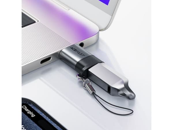 Acefast J8 USB-C til USB-A-adapter - grå