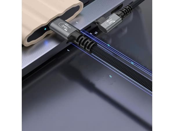 Wozinsky USB-C til USB-C-kabel 1 m, svart (5907769376696)