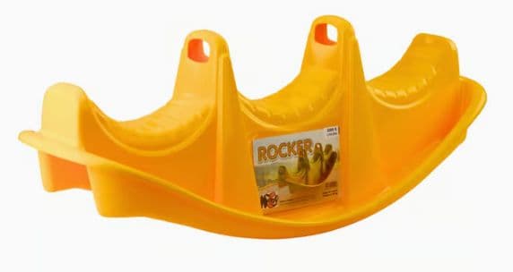 Rakettvippe for 3 barn - Gul