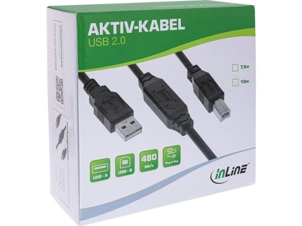 USB-kabel Eaton USB-A til USB-B 10 m svart