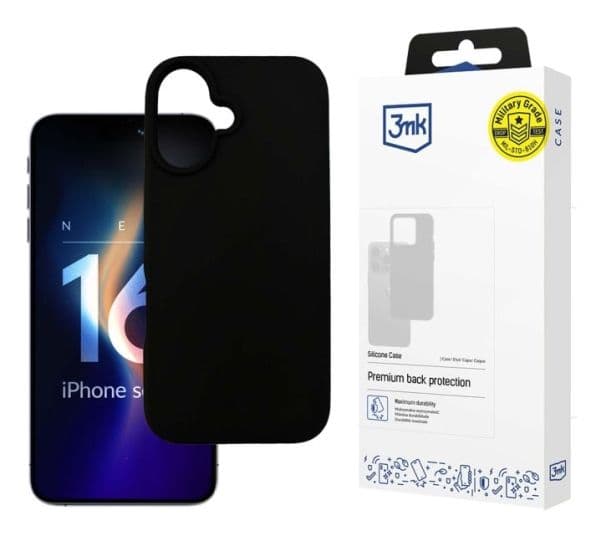 3MK 5903108586627, Etui, Apple, iPhone 16 Plus, 17 cm (6.7"), Sort