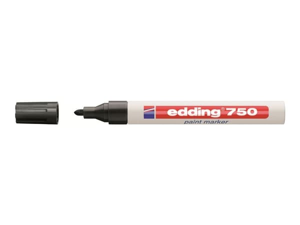 Edding 750 Paintmarker Sort 2-4 mm - 10 stk./pakke