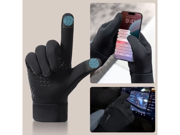 Tech-Protect WG01 hansker med touch-tips M - svart