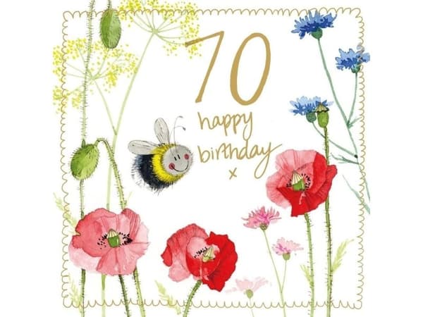 Fødselsdagskort 70 S547 Bee