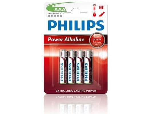 Philips Power Life LR03P4B - Batteri 4 x AAA - Alkalisk