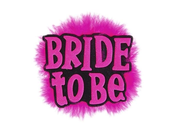Svart “Bride to be” brosch
