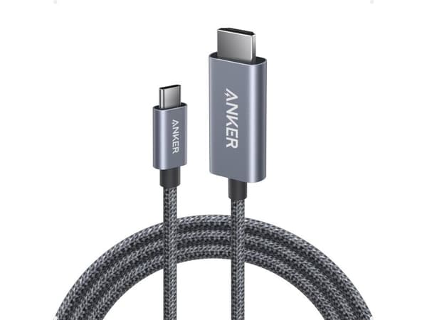 Anker A87E0H12, 1,8 m, USB C, Sølv, Hankjønn, Hankjønn, Rett
