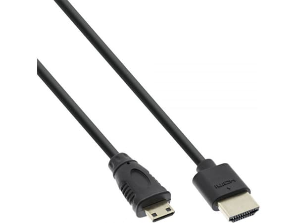 InLine 17555C, 0,5 m, HDMI Typ A (Standard), HDMI Typ C (Mini), 3D, Sortera