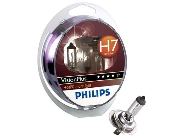 Philips Visionplus H7 55W 12V (+60%) - Sæt