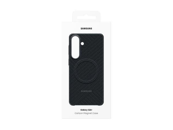 Samsung S26+Carbon Magnet Case Musta