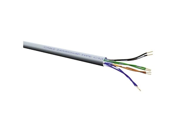 ROLINE UTP Cat.6 100m, 100 m, Cat6, U/UTP (UTP), Harmaa