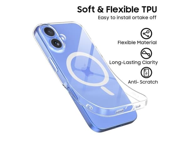 Tech-Protect FlexAir MagSafe-deksel for iPhone 16 - klar