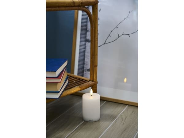 Sirius Sille Uppladdningsbar, Ø7,5xH10cm, vit