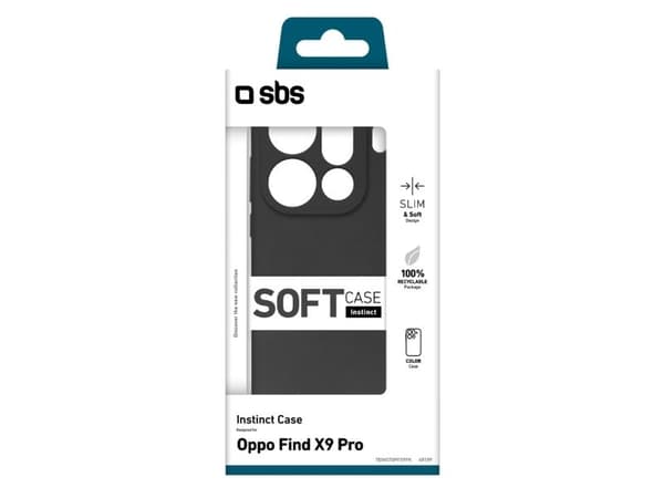 SBS Instinct Case for Oppo Find X9 Pro - Black