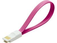 LogiLink USB/Micro USB, USB A, Micro-USB A, USB 2.0, man/kvinna, 480 Mbps, rosa