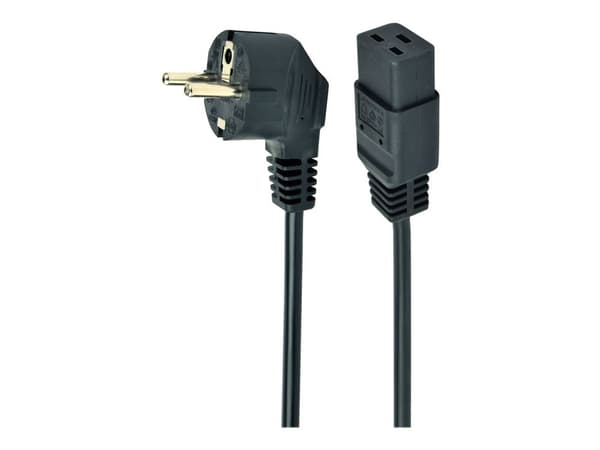 Gembird PC-186-C19 - Strømkabel - power CEE 7/7 (hann) til IEC 60320 C19 - 1.8 m - formstøpt