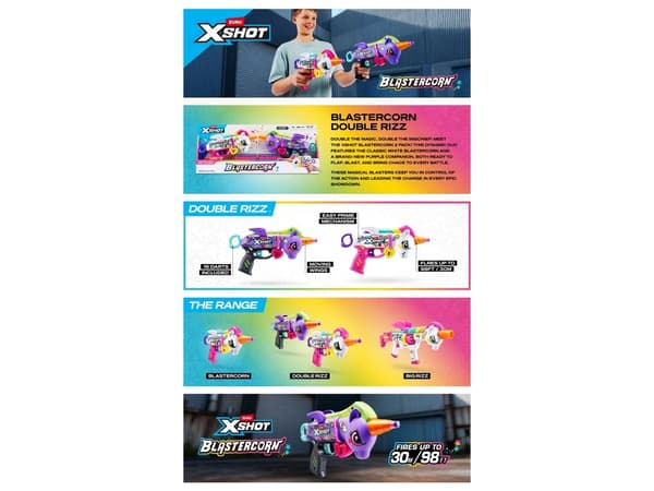 XSHOT Blastercorn White and Purple Pack