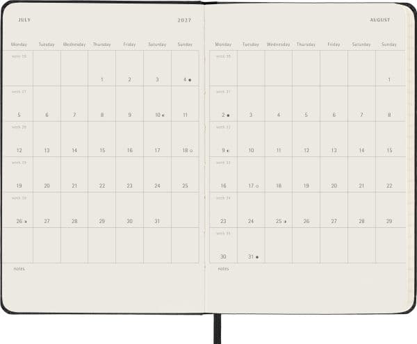 Classic Hard 18M 26/27 Week Note Pocket Sort