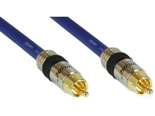 InLine 89405P, RCA, Hankjønn, RCA, Hankjønn, 5 m, Blå