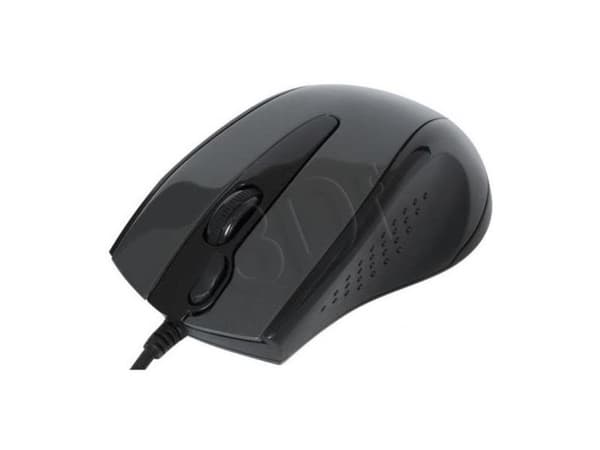 A4Tech V-Track N-500F-1 - Mus - optisk - 4 knapper - kablet - USB - grå