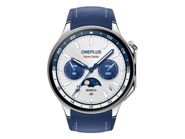 OnePlus Watch 2 46 mm Blå Sølv SmartWatch